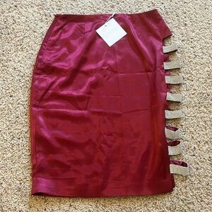 Meshki small maroon skirt